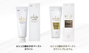 ルシェロ歯みがきペースト ホワイトとホワイトプレミアム