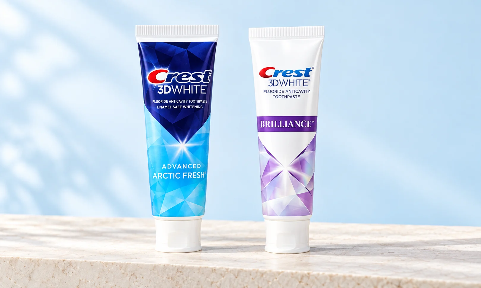 CrestのAdvanced Arctic FreshとBrillianceを並べた商品イメージ